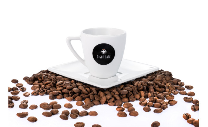 Filiżanka 70ml Eight Café x Lubiana + Łyżeczka