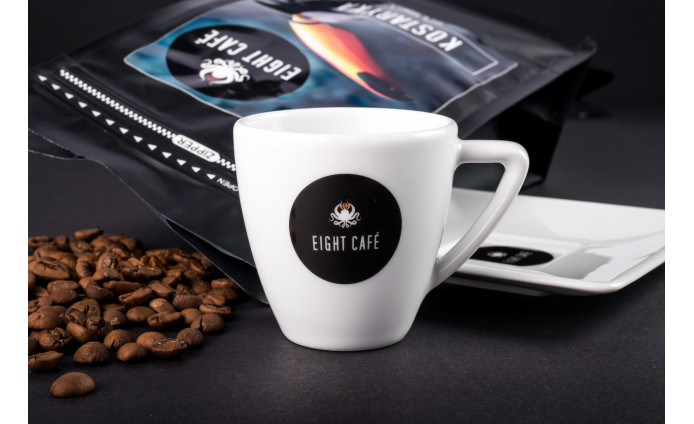 Filiżanka 70ml Eight Café x Lubiana + Łyżeczka