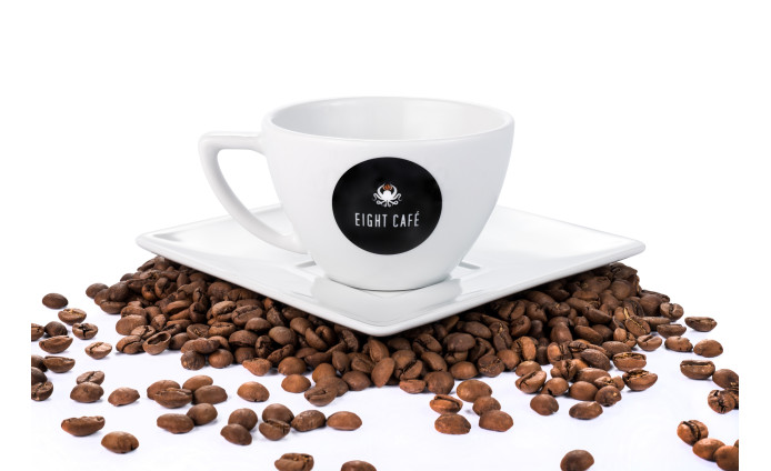 Filiżanka 200ml Eight Café x Lubiana + Łyżeczka
