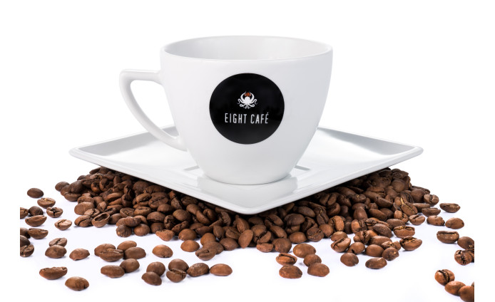 Filiżanka 280ml Eight Café x Lubiana + Łyżeczka