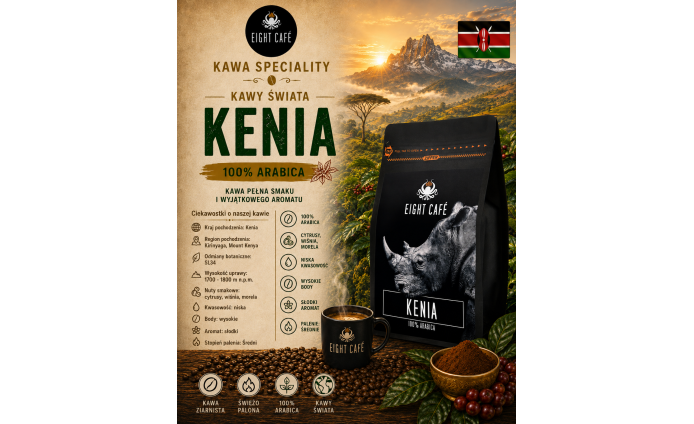 Kawa Ziarnista Kenia