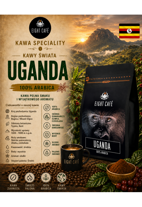 Kawa Ziarnista Uganda