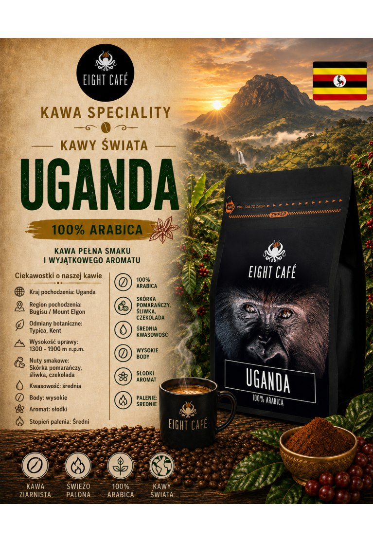 Kawa Ziarnista Uganda