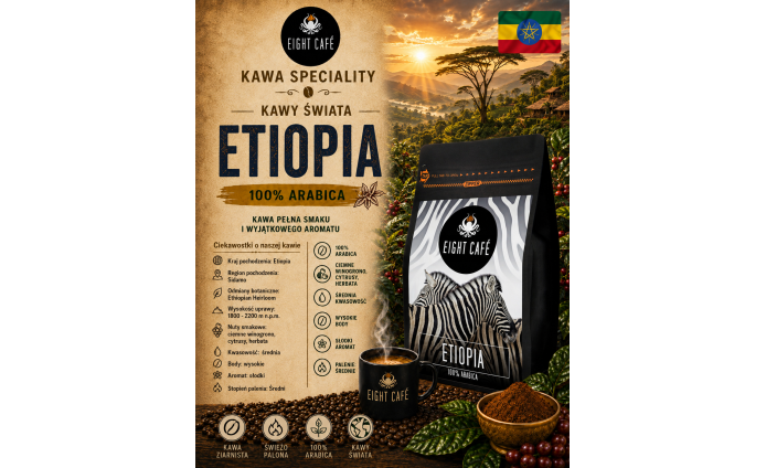 Kawa Ziarnista Etiopia