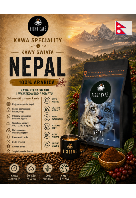 Kawa Ziarnista Nepal