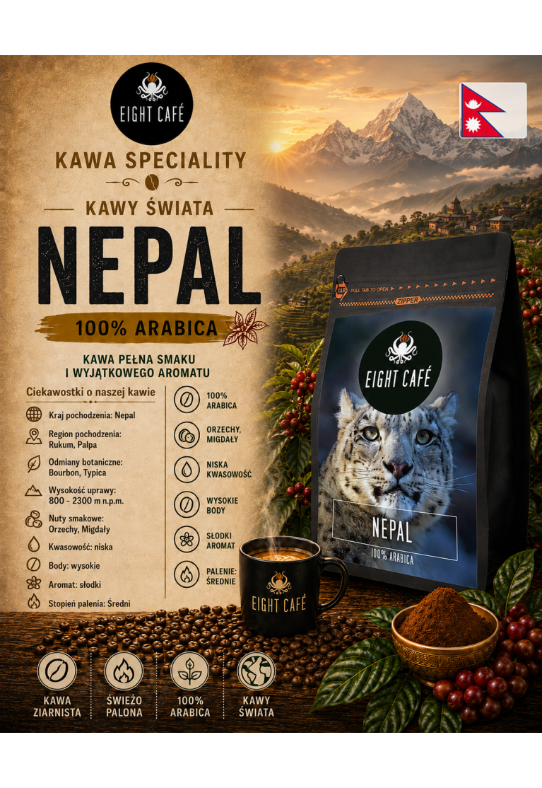 Kawa Ziarnista Nepal