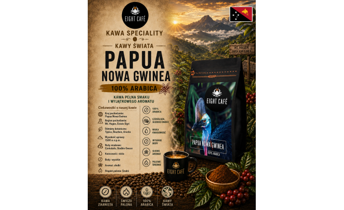 Kawa Ziarnista Papua Nowa Gwinea
