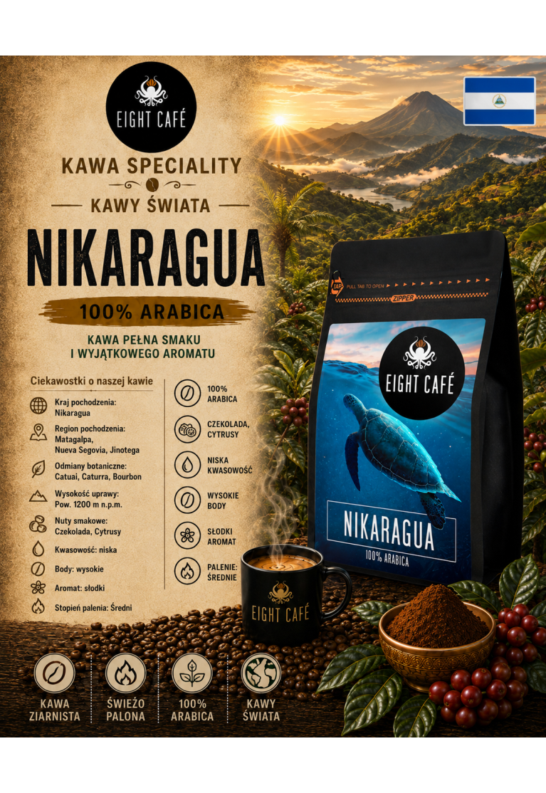 Kawa Ziarnista Nikaragua