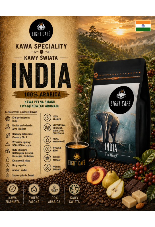 Kawa Ziarnista India
