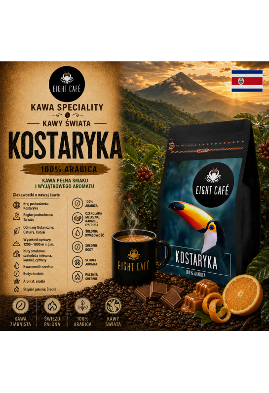 Kawa ziarnista Kostaryka